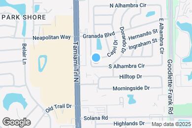 Map image of the property - 1019 S Alhambra Cir