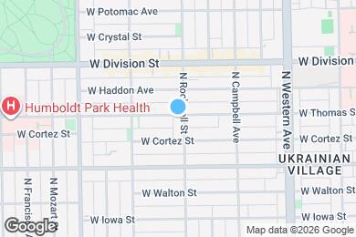 Map image of the property - 1058 N Rockwell St