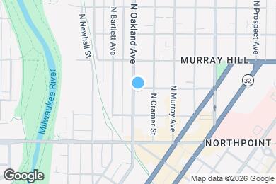 Map image of the property - 2440 N Oakland Ave