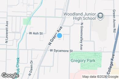 Map image of the property - 1786 N Gregg Ave