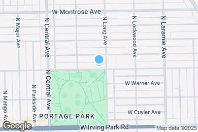 Map image of the property - 5412 W Berteau Ave