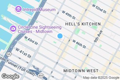Map image of the property - 517 W 45th St