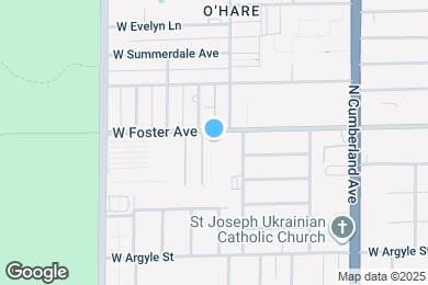 Map image of the property - 8613 W Foster Ave