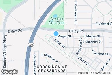 Map image of the property - 2547 E Megan St