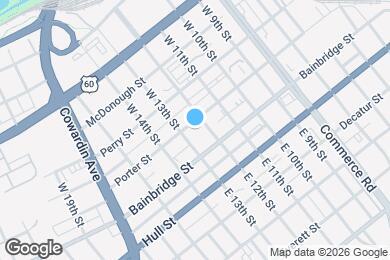 Map image of the property - 1200 Porter St