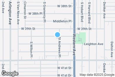 Map image of the property - 1706 W 39th Pl