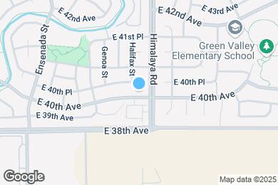 Map image of the property - 20053 E 40th Ave