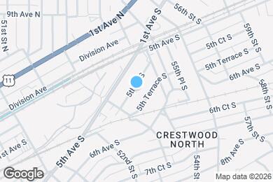 Map image of the property - 5333 5th Ct S
