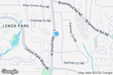 Map image of the property - 1490 N Druid Hills Rd NE