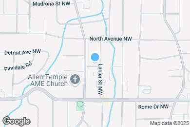 Map image of the property - 1595 Carlisle St NW
