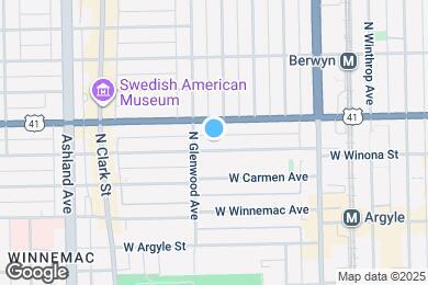 Map image of the property - 1338 W Winona St