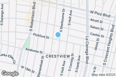 Map image of the property - 1551 S Sherbourne Dr
