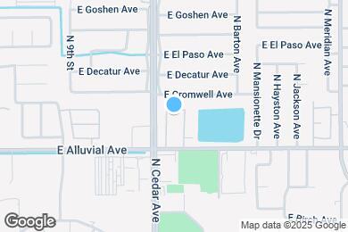 Map image of the property - 1542 E Alluvial Ave