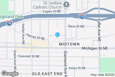 Map image of the property - 930 Baraga St NE