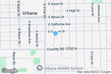 Map image of the property - 708 S Busey Ave