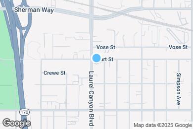 Map image of the property - 6938 Laurel Canyon Blvd