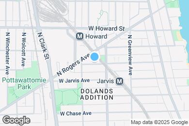 Map image of the property - 1630 W Fargo Ave