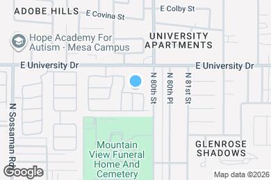 Map image of the property - 7936 E Butte St