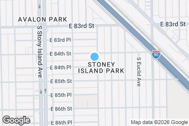 Map image of the property - 1748 E 84th Pl