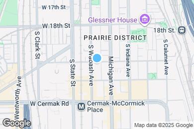 Map image of the property - 2003 S Wabash Ave