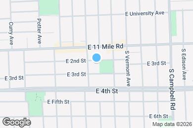 Map image of the property - 1116 E 2nd St