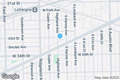 Map image of the property - 3307 Highland Ave