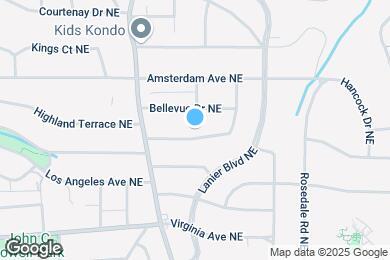 Map image of the property - 1046 Rosewood Dr NE