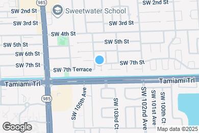 Map image of the property - 10370 SW 7th St