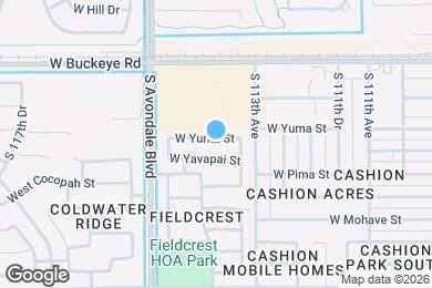 Map image of the property - 11381 W Yuma St