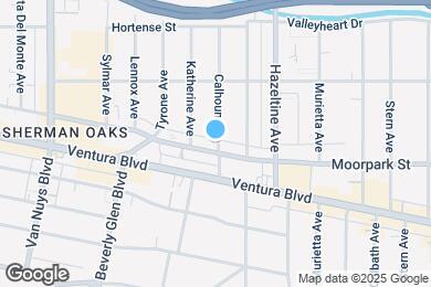 Map image of the property - 14205 Moorpark St