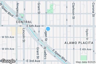 Map image of the property - Spacious & light-filled Governors' Park home near Cherry Creek Trail