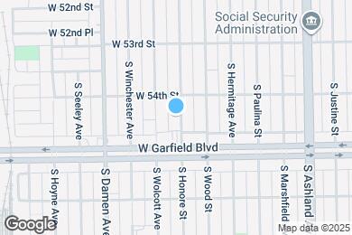 Map image of the property - 5424 S Honore St