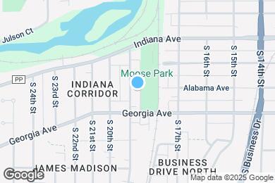 Map image of the property - 1303 S 19th St