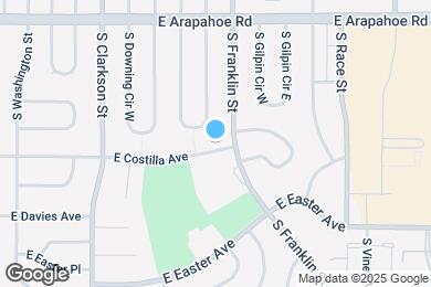 Map image of the property - 1551 E Costilla Ave