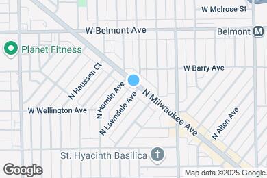 Map image of the property - 3050 N Milwaukee Ave
