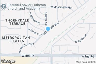 Map image of the property - 7400 N Meredith Blvd