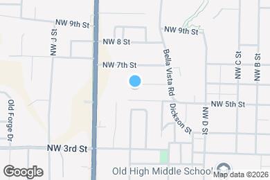 Map image of the property - 717 NW 6th St