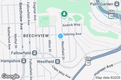Map image of the property - 1418 Westfield St