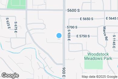 Map image of the property - 5700 South 900 East