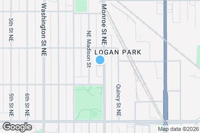 Map image of the property - 1334 Monroe St NE