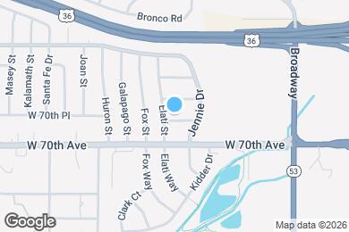 Map image of the property - 481 W 70th Pl