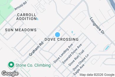 Map image of the property - AUGUST 2026 PRE-LEASE Beautiful 4 Bedroom 3 Bathroom Home in Dove Crossing