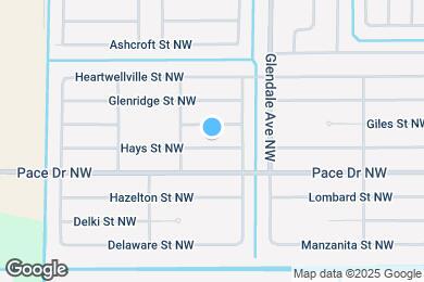 Map image of the property - 1649 Hays St NW