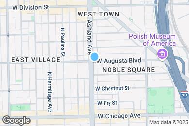 Map image of the property - 957 N Ashland Ave