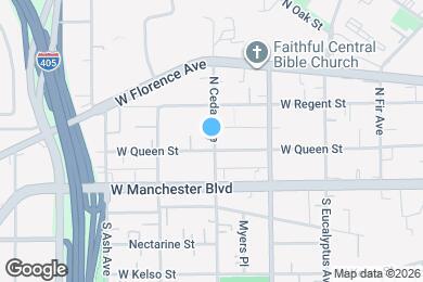 Map image of the property - 105 N Cedar Ave