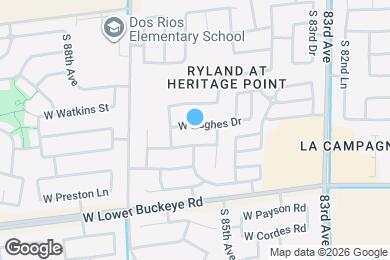 Map image of the property - 8529 W Hughes Dr