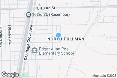 Map image of the property - 10450 S Maryland Ave