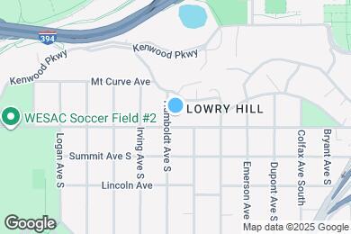 Map image of the property - 1721 Humboldt Ave S