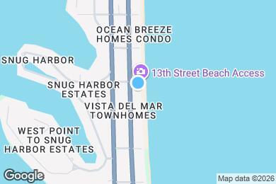 Map image of the property - 1305 S Atlantic Ave