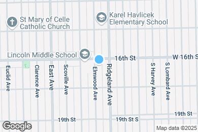 Map image of the property - 1611 Elmwood Ave